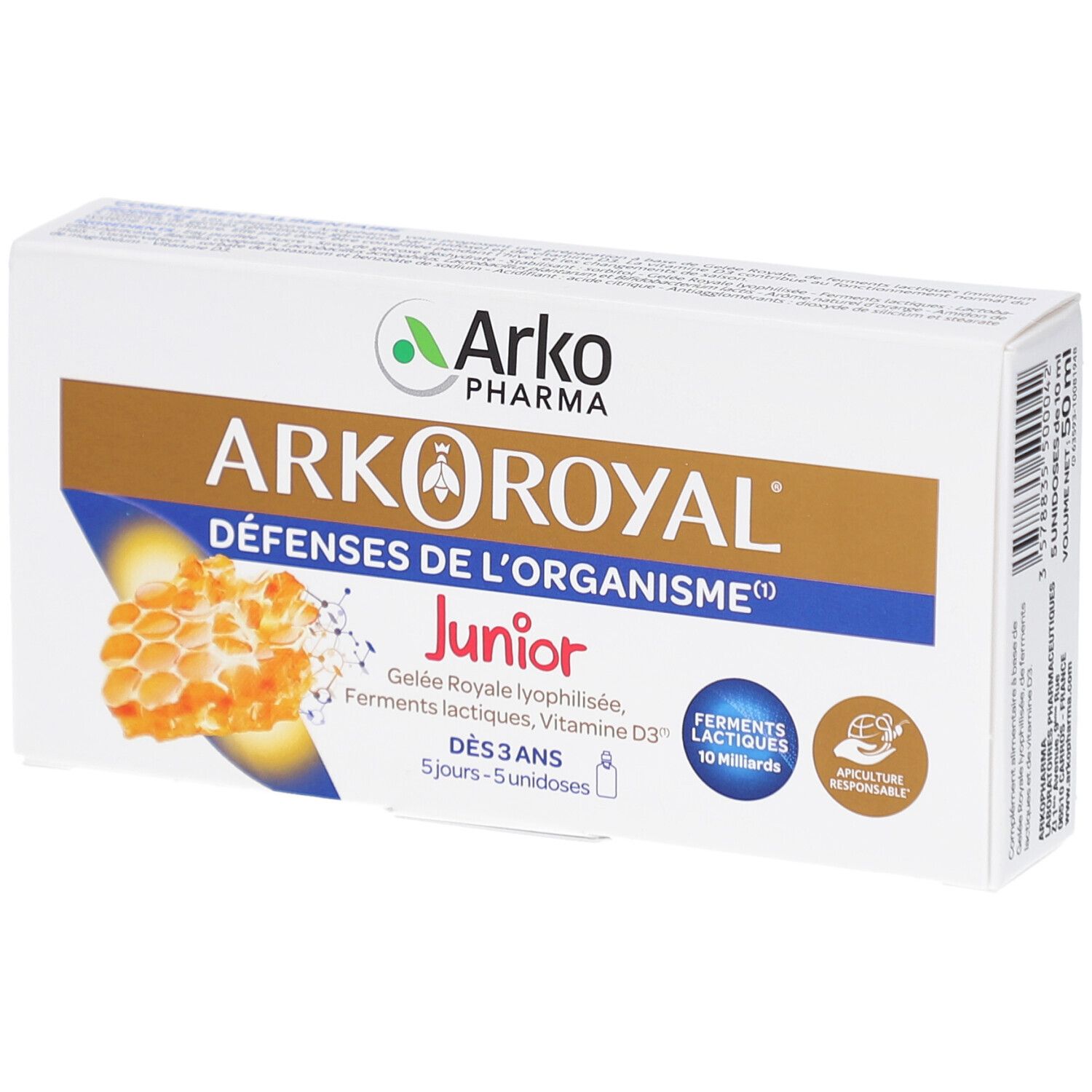 Orange Arkopharma Arkoroyal Junior Défenses De L'organisme Unidoses Taille 5 - Image 2