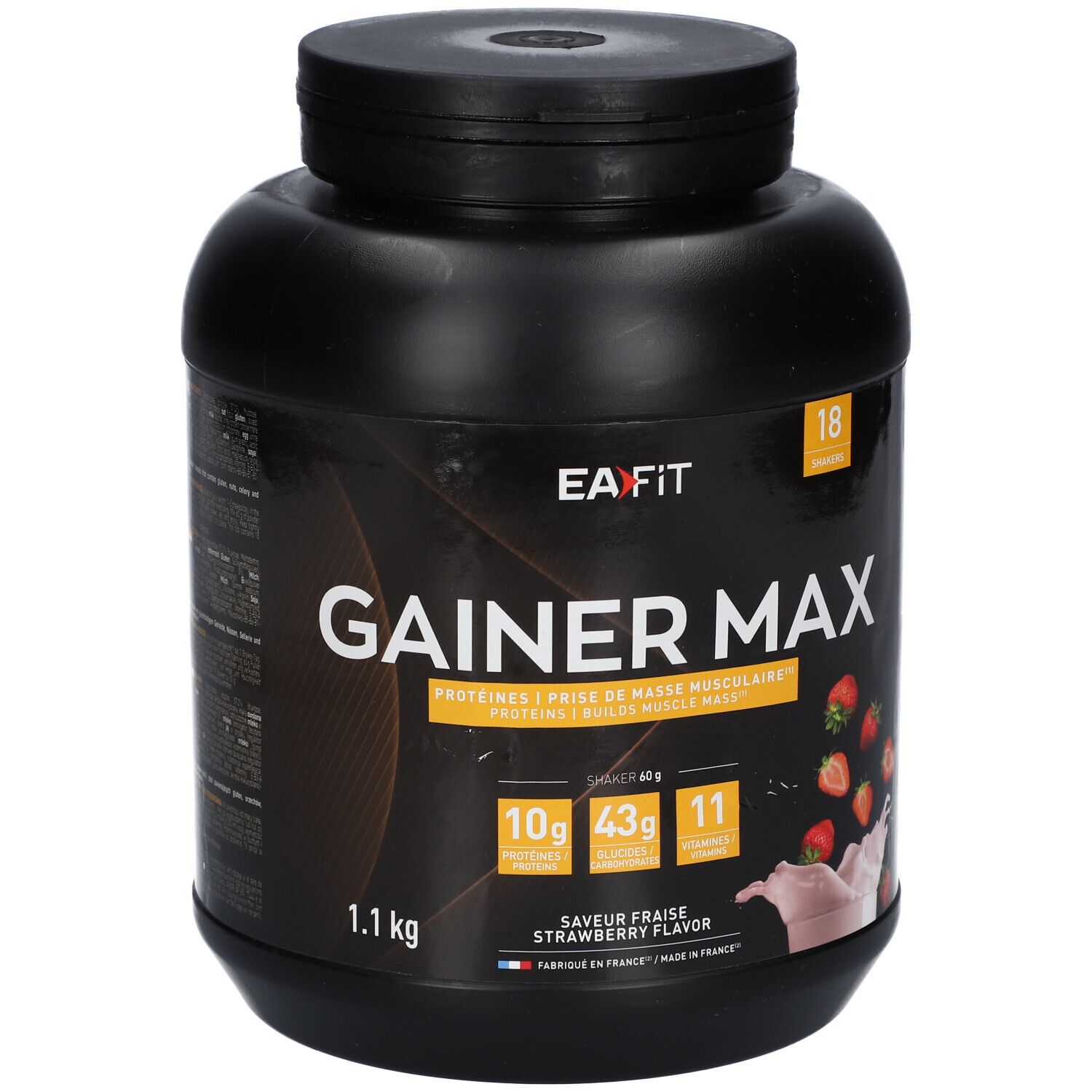 Ea Fit Eafit Construction Musculaire Gainer Max - Gain De Poids Poudre - 1.1 Kg - Image 3