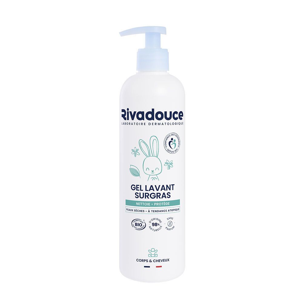 Rivadouce Bébé Gel Lavant Surgras | Corps Et Cheveux Nettoyant 500 Ml Tout-Petit