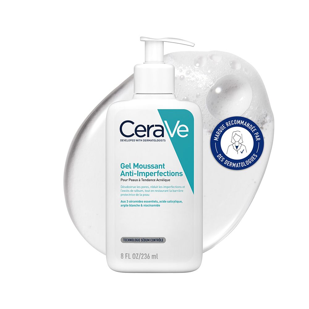 Cerave Gel Moussant Anti-Imperfections 236Ml À L'acide Salicylique Et Aux 3 Céramides Essentiels Gel(S) 236 Ml