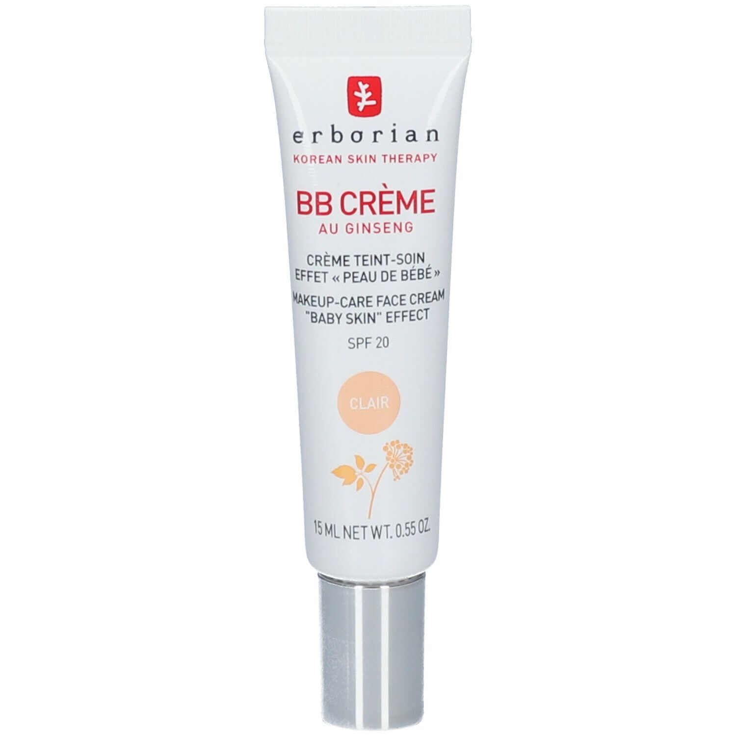 Erborian Bb Crème Au Ginseng Clair De Jour 15 Ml