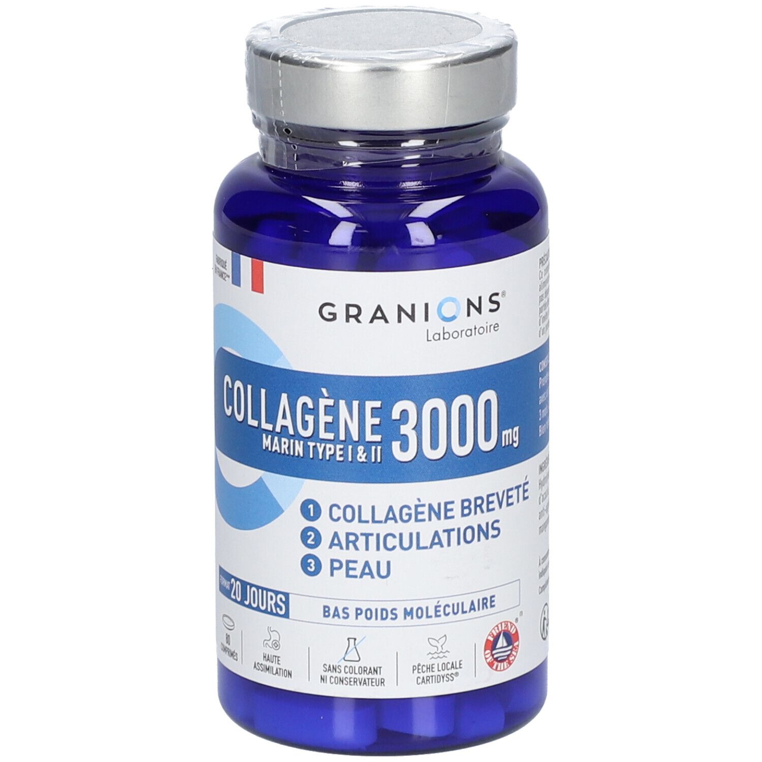 Granions Collagène Marin - Type I & Ii 3000 Mg Comprimé(S) 80 Pc(S) Enfants - Image 1