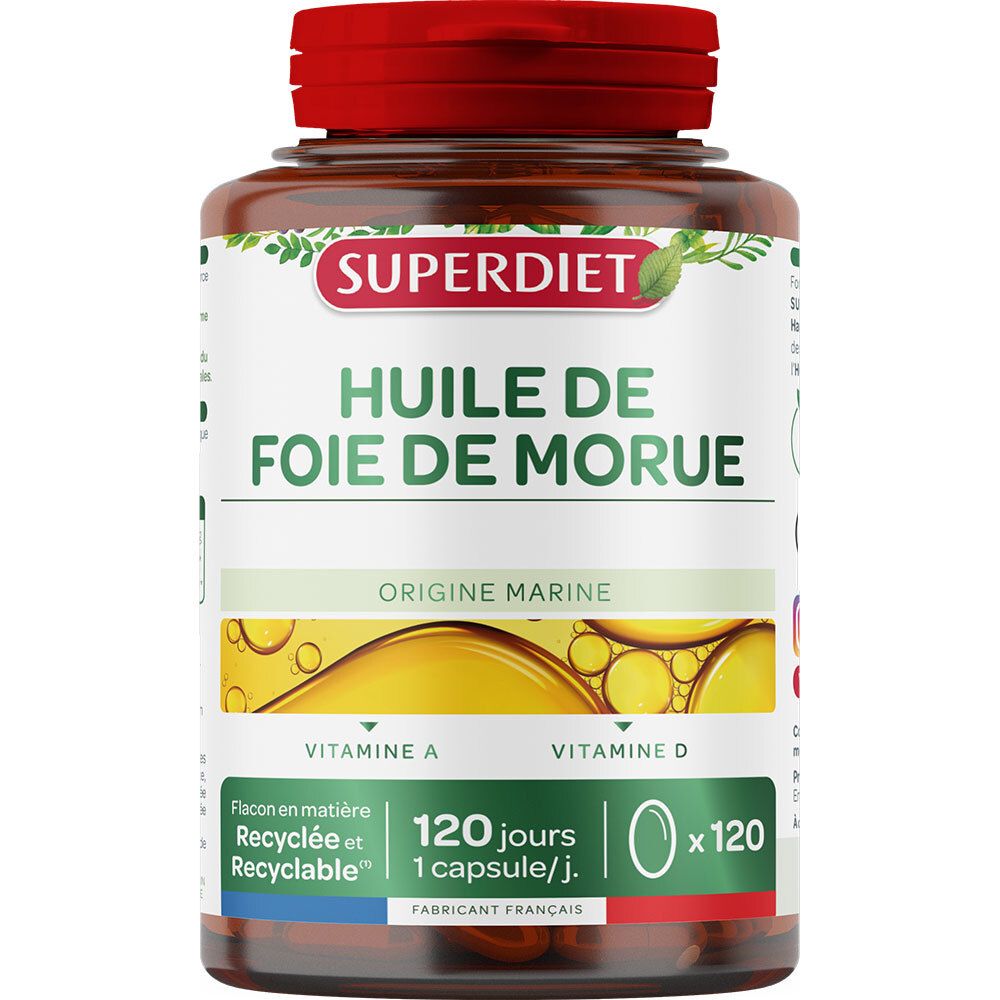 Joom Parasanteonline Superdiet Huile De Foie De Morue 120 Capsules - Image 3