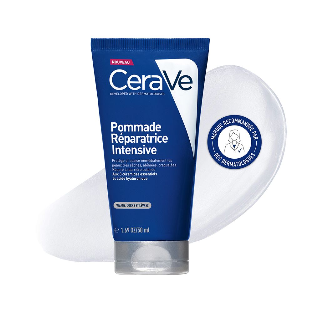 Cerave Pommade Réparatrice Intensive Visage Et Corps Pour Les Peaux Très Sèches, Abîmées, Craquelées 50Ml Pommade(S) 50 Ml