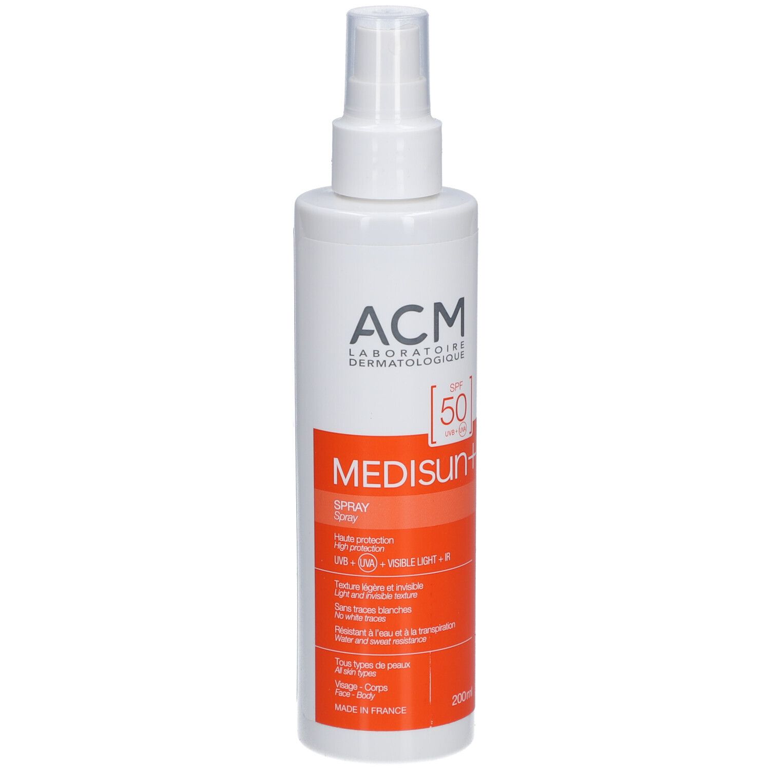Cm_main_brand_32 Acm® Medisun+ Spray Solaire Spf 50 Protection Familiale Crème Protection Solaire 200 Ml Enfants - Image 1