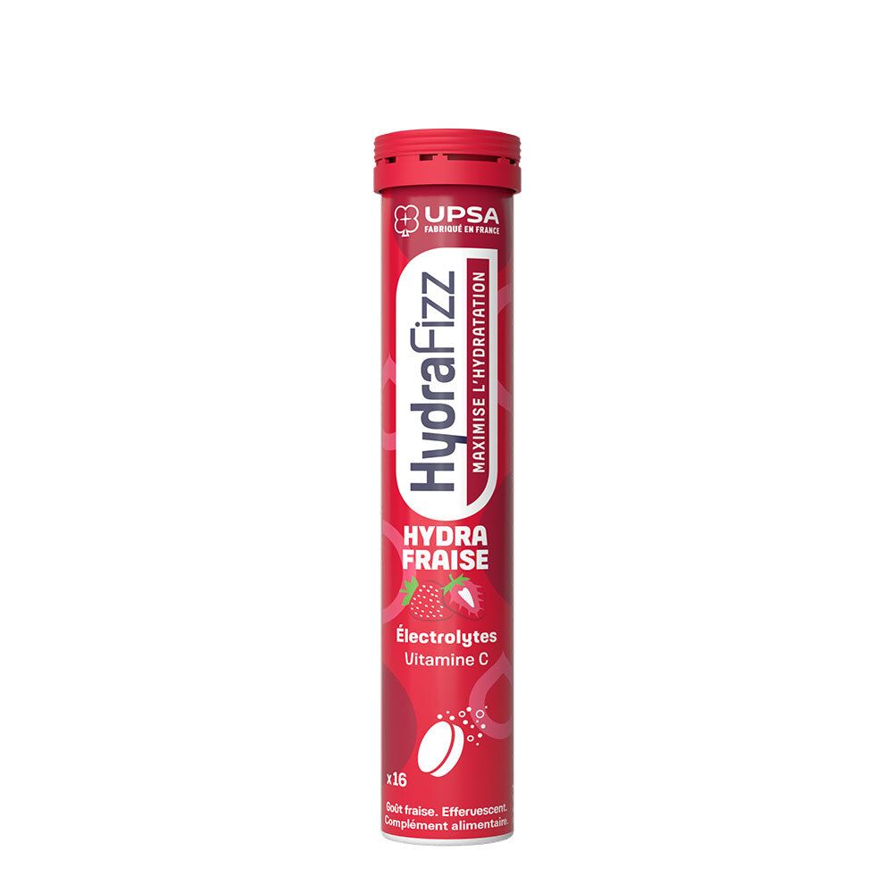 Upsa Hydrafizz + Fraise Comprimés Effervescents 16 Pc(S) Enfants