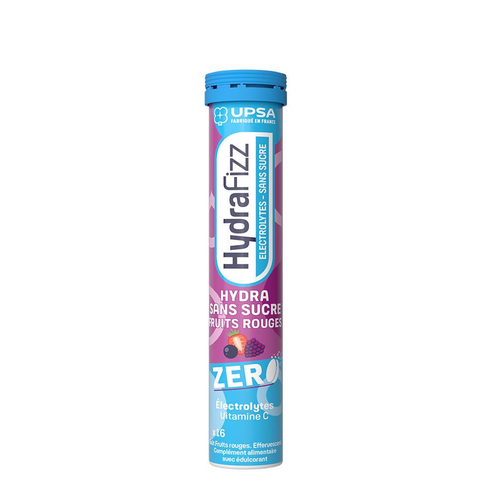 Upsa Hydrafizz Hydra Sans Sucre Fruits Rouges Comprimés Effervescents 16 Pc(S) Enfants