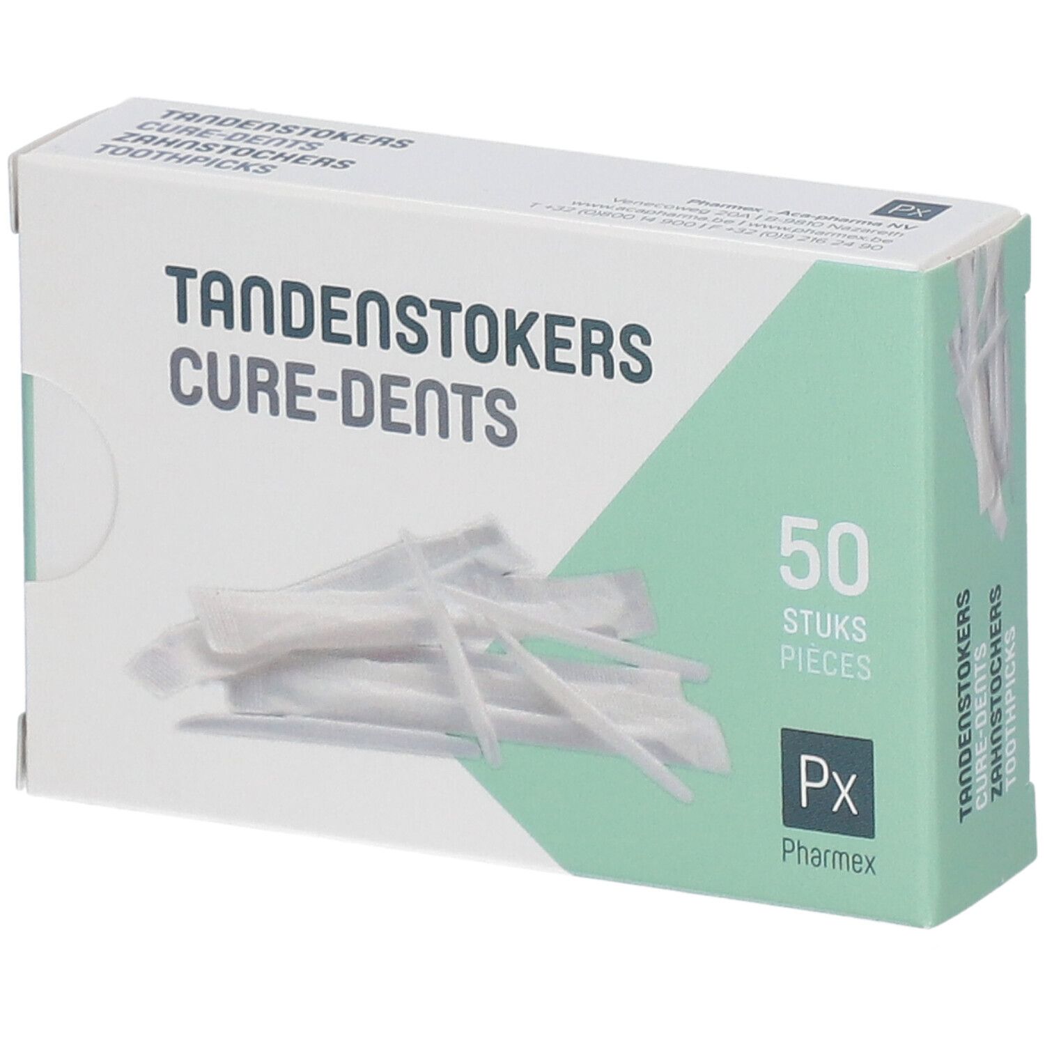 Pharmex Cure-dents plume 50 pc(s) Bâtonnet(S)