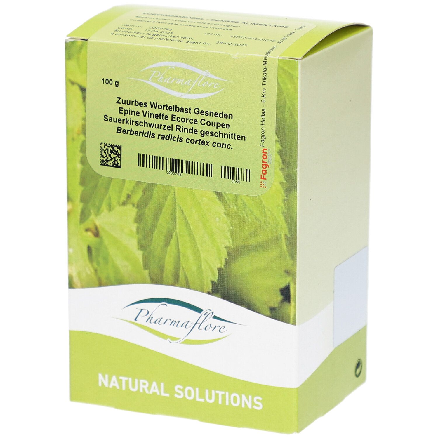 Pharmaflore Epine Vinette Ecorce Coupée 100 g Thé