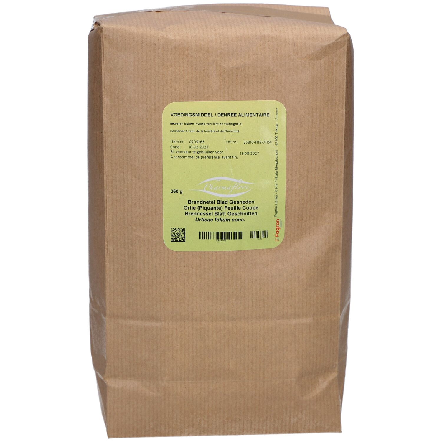 Pharmaflore Ortie Feuille Coupée 250 g Thé