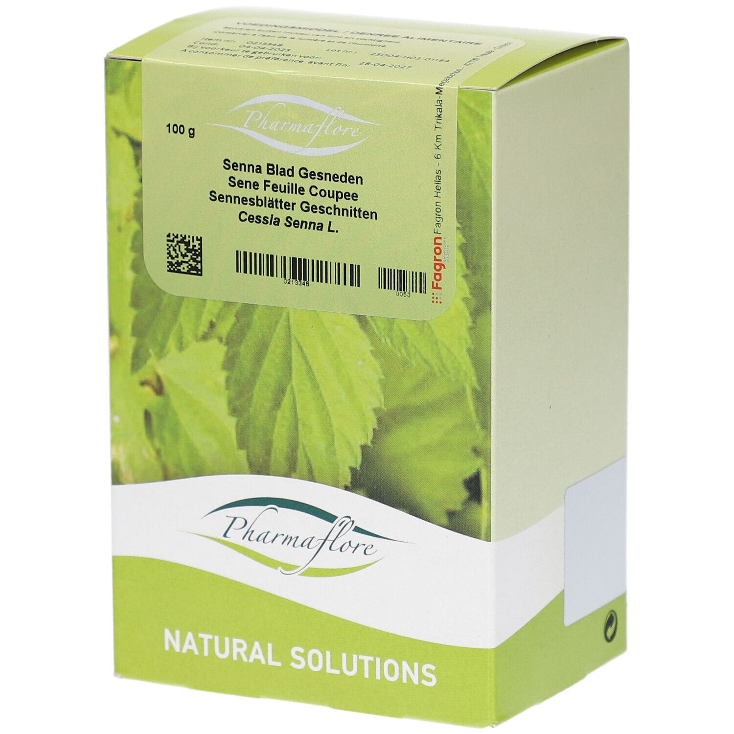 Pharmaflore Séné Feuille Coupée 100 g Thé