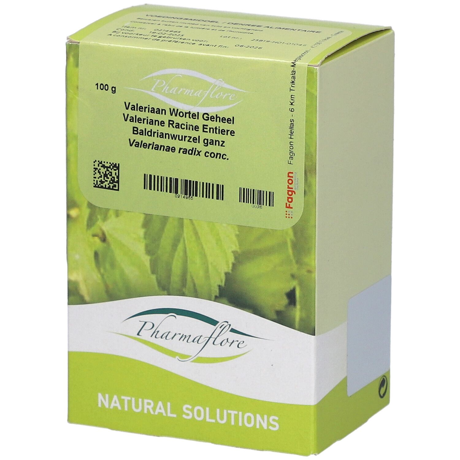 Pharmaflore Racine de Valériane Coupée 100 g Thé