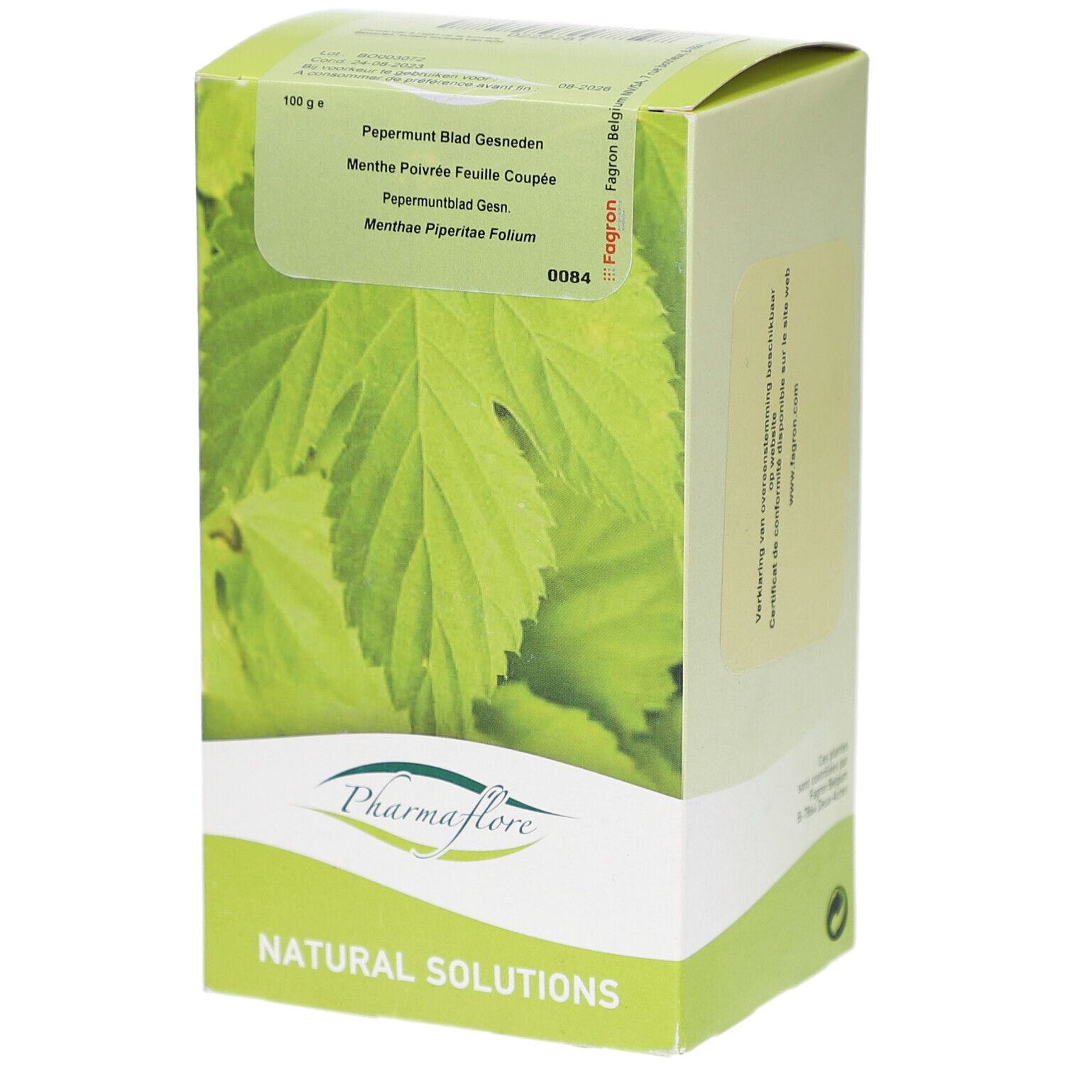 Pharmaflore Menthe Feuille Coupée 100 g Thé