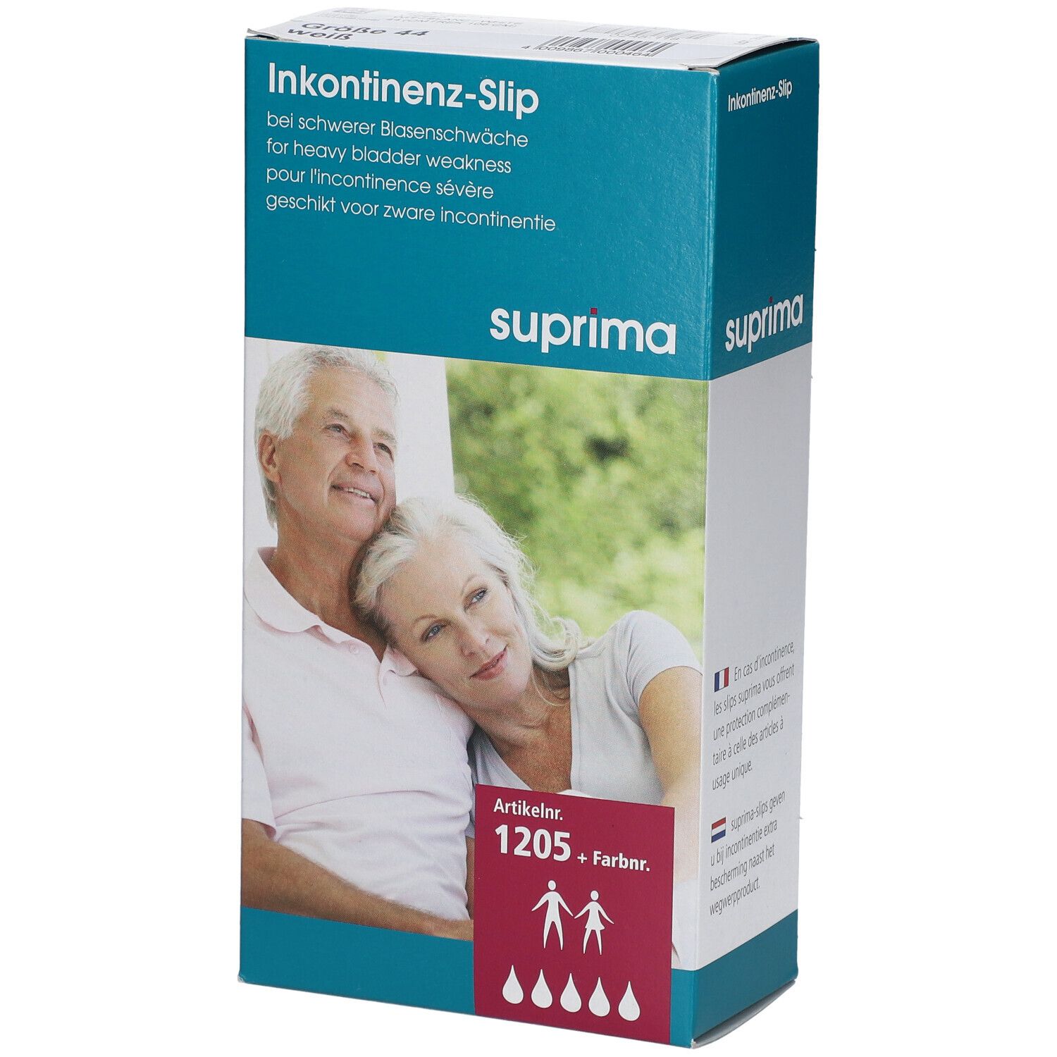 Bota Suprima 1205 Slip PVC Unisex Blanc Taille 44 Culotte D'Incontinence 1 pc(s)