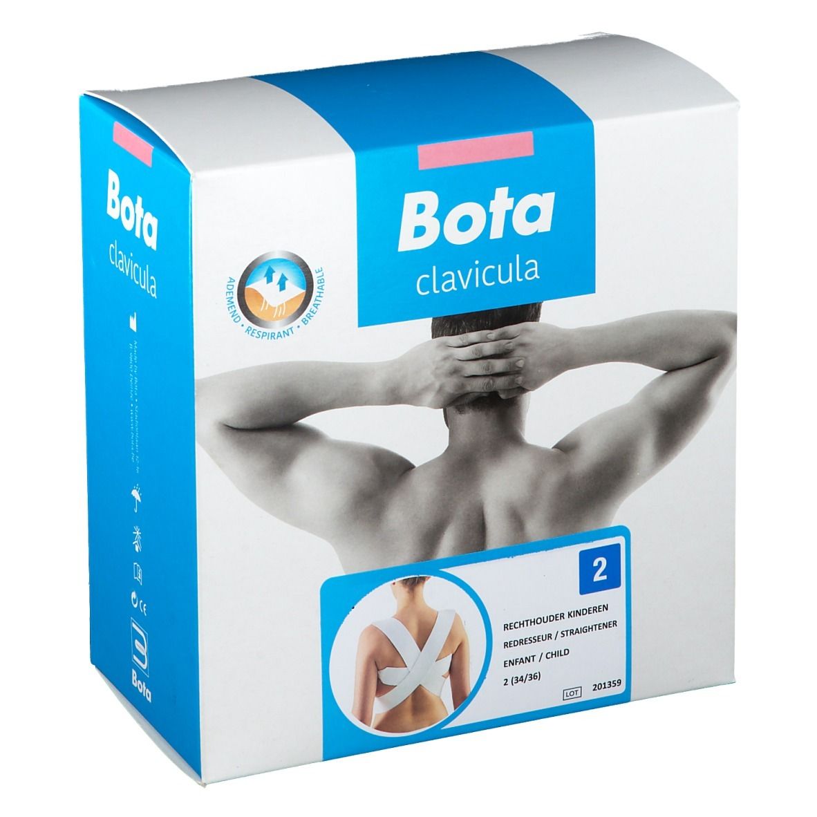 Bota Clavicula Redresseur Enfant 2 (34 / 36) Bandage(S) 1 pc(s)