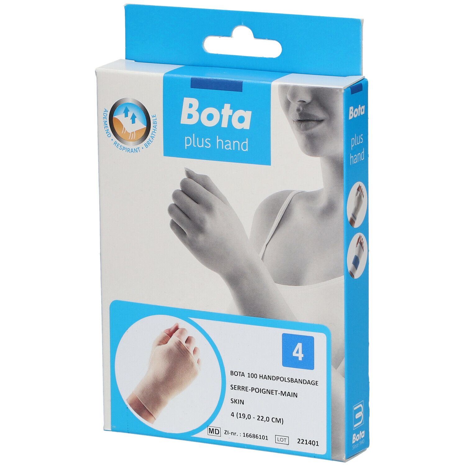 Bota Serre-Poignet-Main + Pouce 100 Skin Taille 4 1 pc(s) Bandage(S)