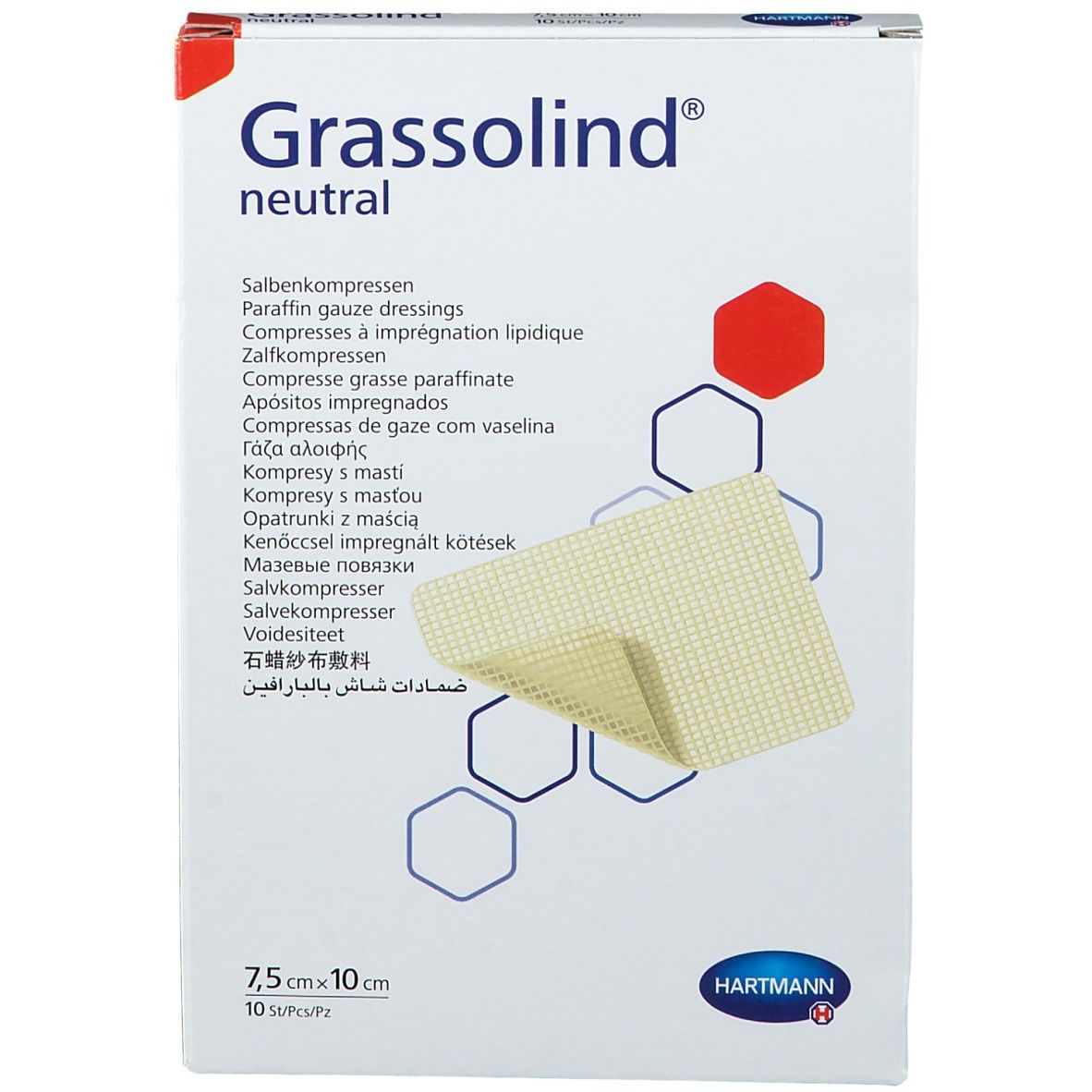 Grassolind® Hartmann Neutral 7,5 X 10 Cm 499313 Compresses Pc(S)