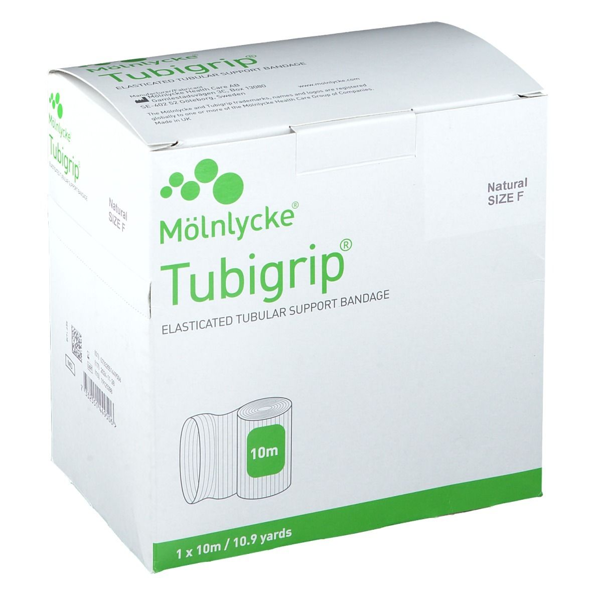 Tubigrip Bandage tubulaire extensible Blanc 10 m Taille F 1 pc(s) Bandage(S)