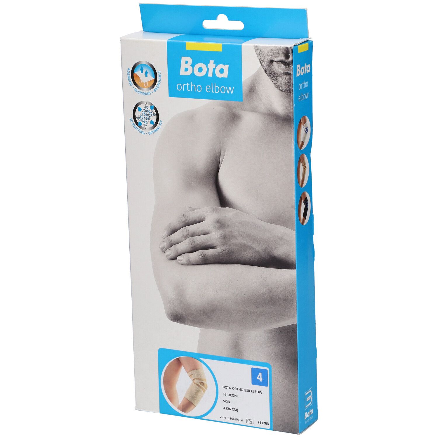 Bota Ortho Elbow 810 + Silicone Skin Taille 4 Bandage(S) 1 pc(s)
