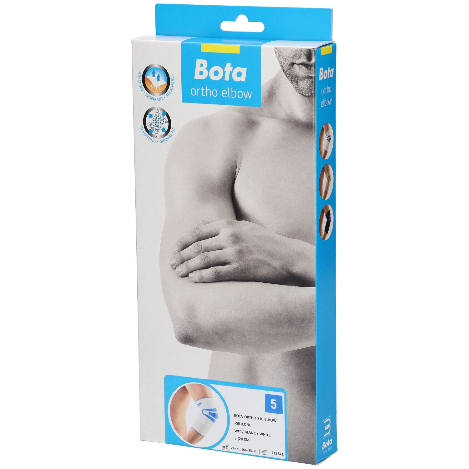 Bota Ortho Elbow 810 + Silicone Blanc Taille 5 Bandage(S) 1 pc(s)