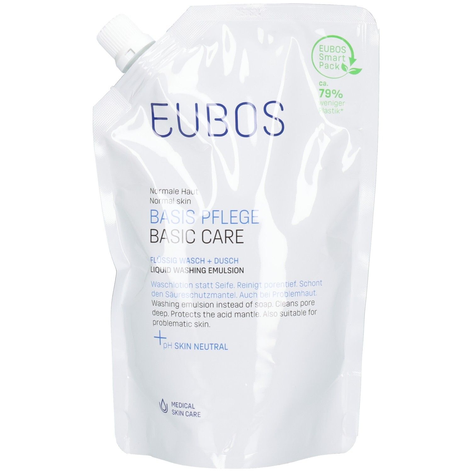 Eubos Gel Lavant Liquide (Bleu) Recharge Savon 400 Ml