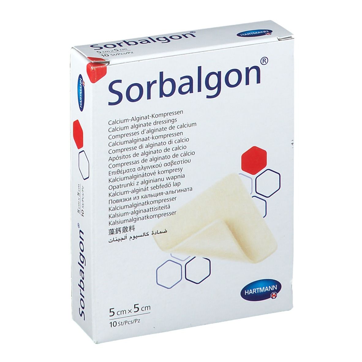 Hartmann Sorbalgon® Classic 5 X 5Cm 999598 Compresses 10 Pc(S)