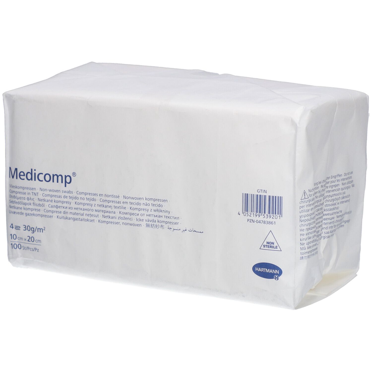 Hartmann Medicomp Compresse 4 Plis 10 X 20 Cm Compresses 100 Pc(S)