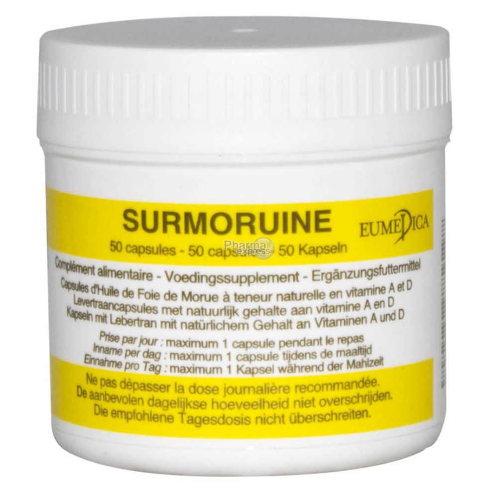 Eumedica Surmoruine capsules d’huile de foie de morue 50 pc(s) Capsule(S)