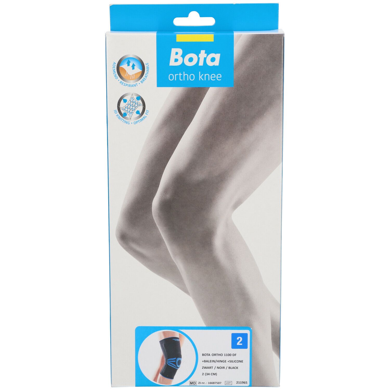Bota Ortho DF 1100 Noir Taille 2 Bandage(S) 1 pc(s)