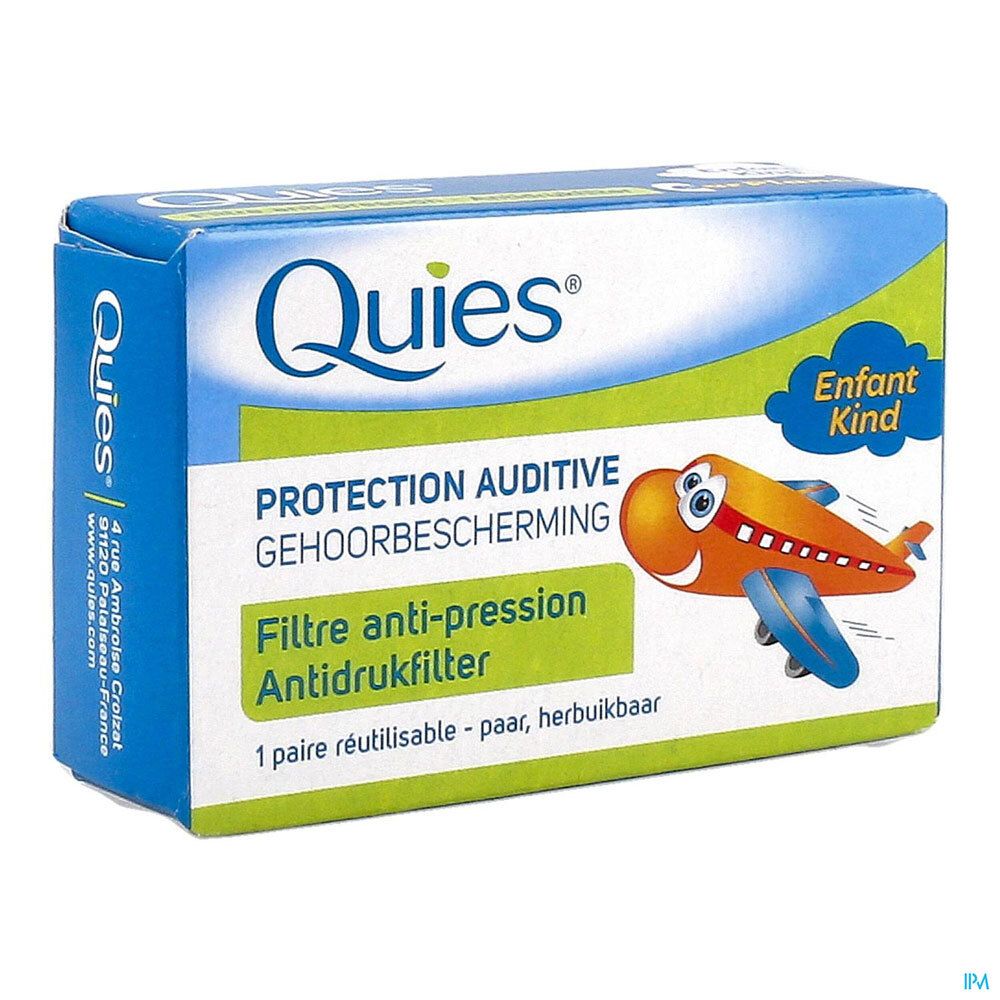 Quies Protection Auditive Earplanes Enfant 2 pc(s) Bouchons D'Oreille
