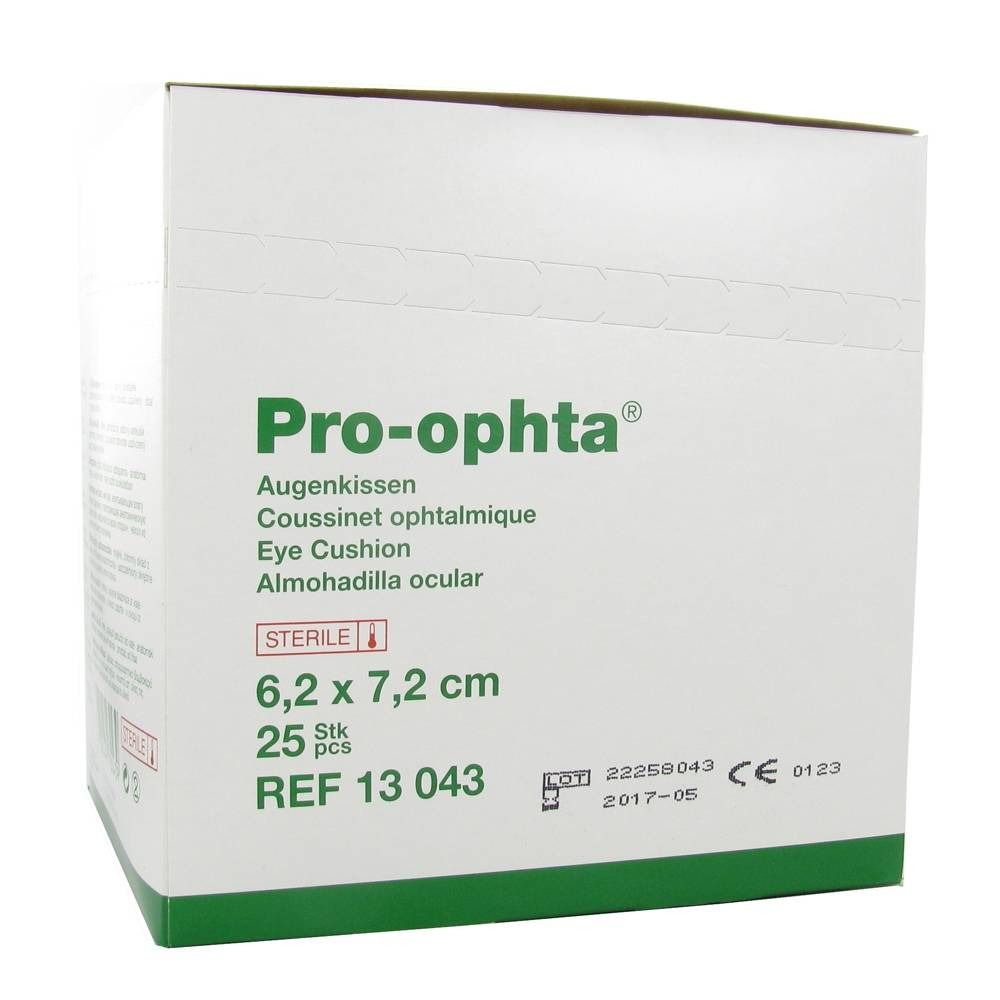Pro-ophta® Coussin oculaire 6,2 x 7,25 cm Compresses 25 pc(s)