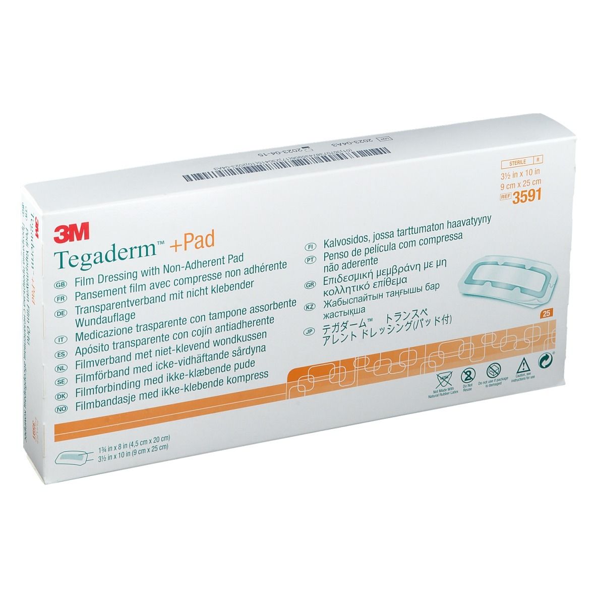 3M Tegaderm + Pad 9 x 25 cm 25 pc(s) Pansement(S)