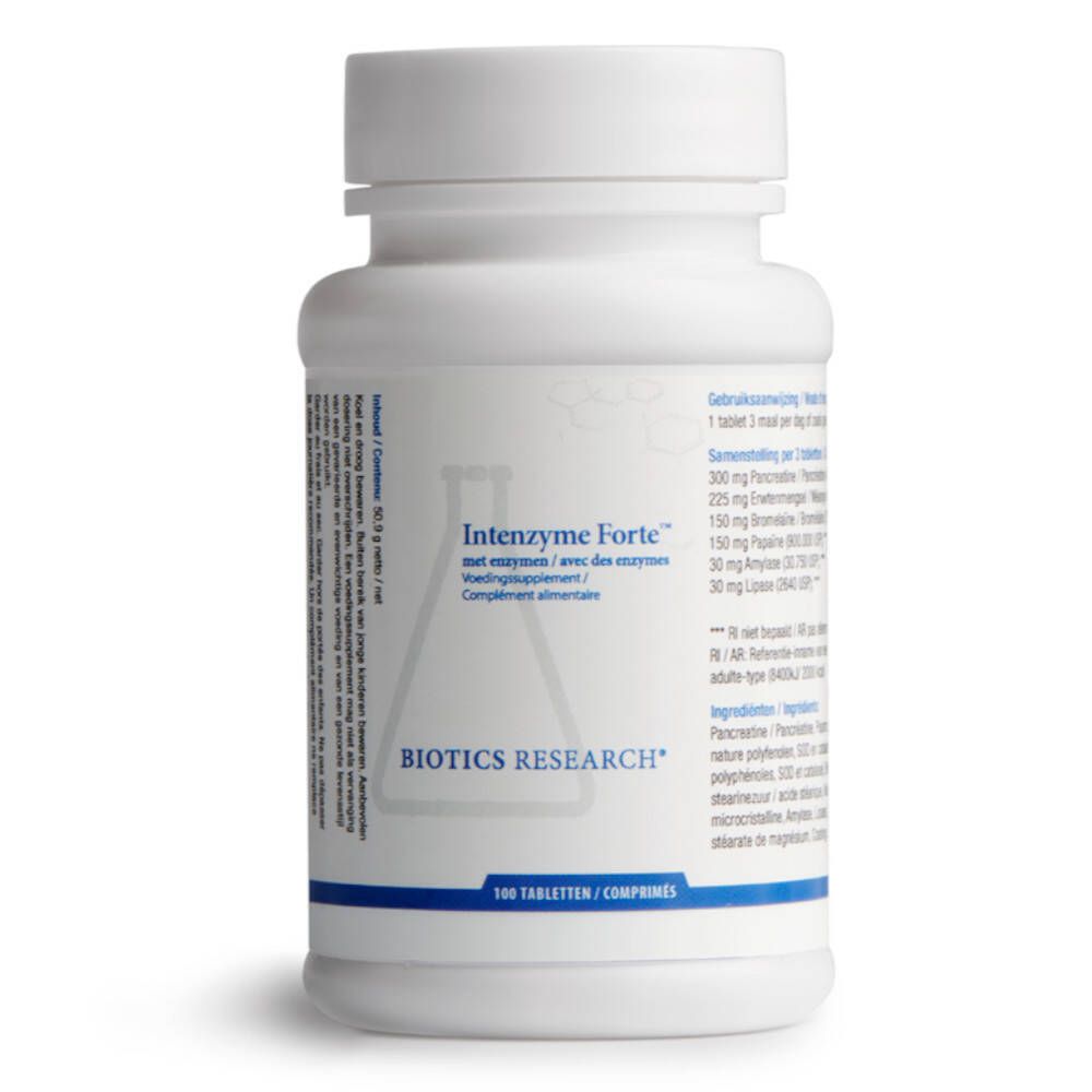Biotics Research® Intenzyme Forte™ Comprimé(S) 100 Pc(S) Enfants