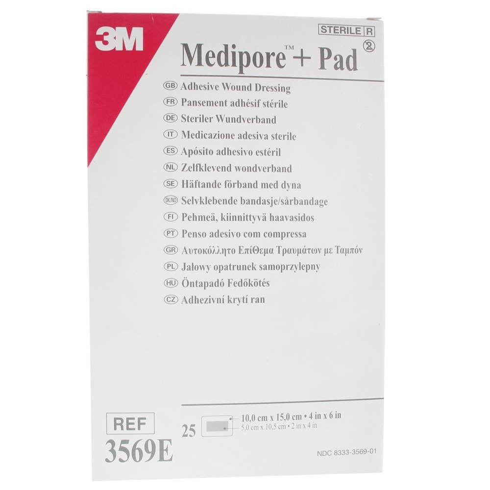3M Medipore + Pad 10 x 15 cm 25 pc(s) Pansement(S)