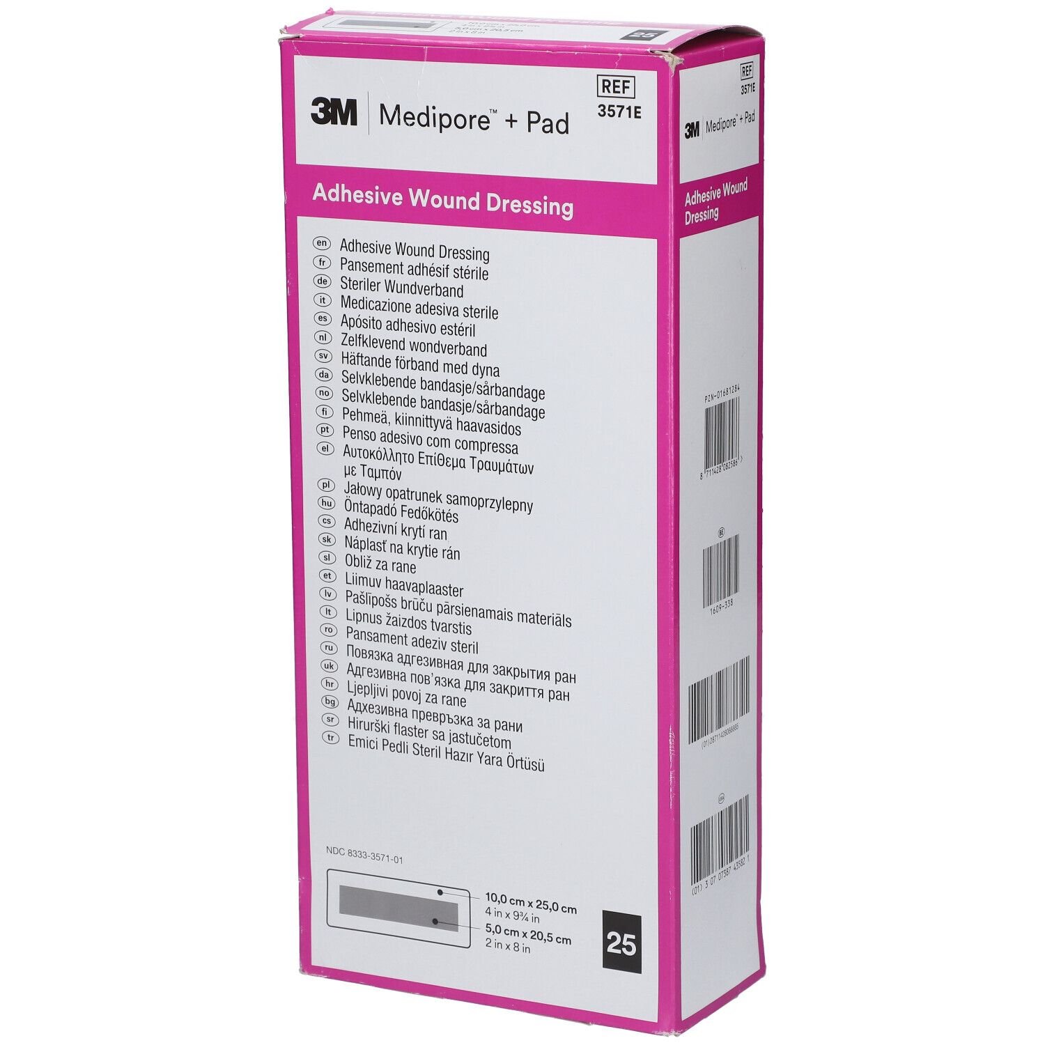 3M Medipore + Pad 10 x 25 cm 25 pc(s) Pansement(S)
