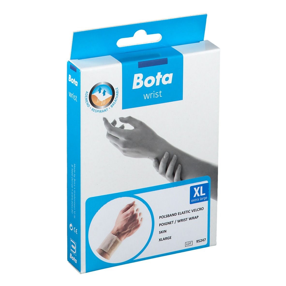 Bota Serre-Poignet Extra Velcro Skin Taille XL 1 pc(s) Bandage(S)