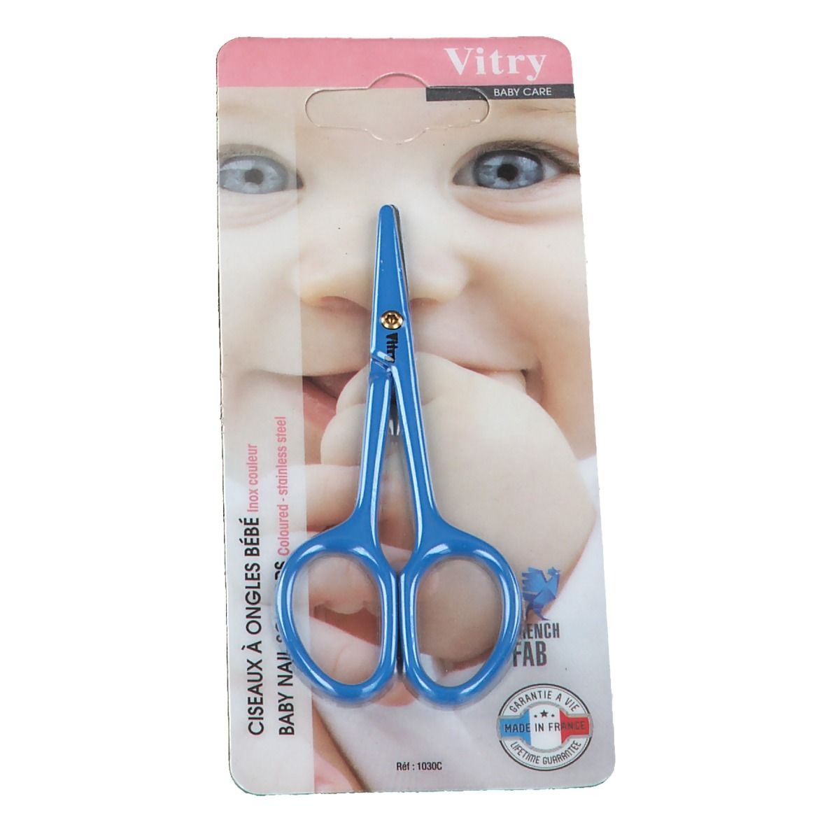 Vitry Ciseaux Bebe Inox Bleu / Rose 1 pc(s) Ciseaux