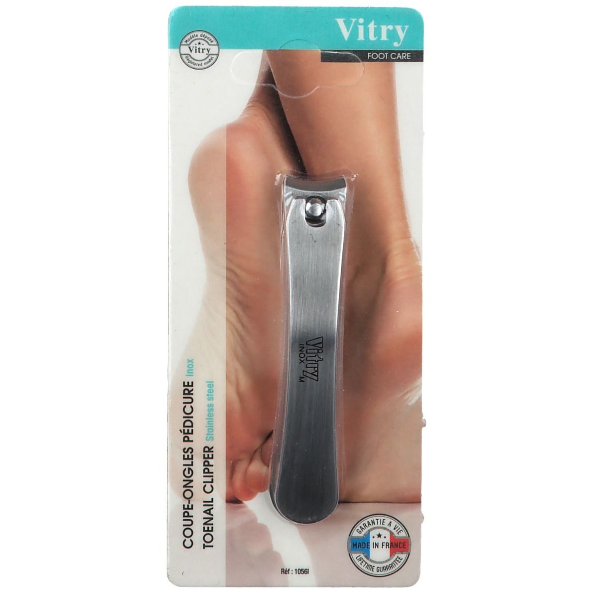 Vitry Coupe-ongles pédicure de poche plat Inox 1 pc(s) Coupe-Ongles