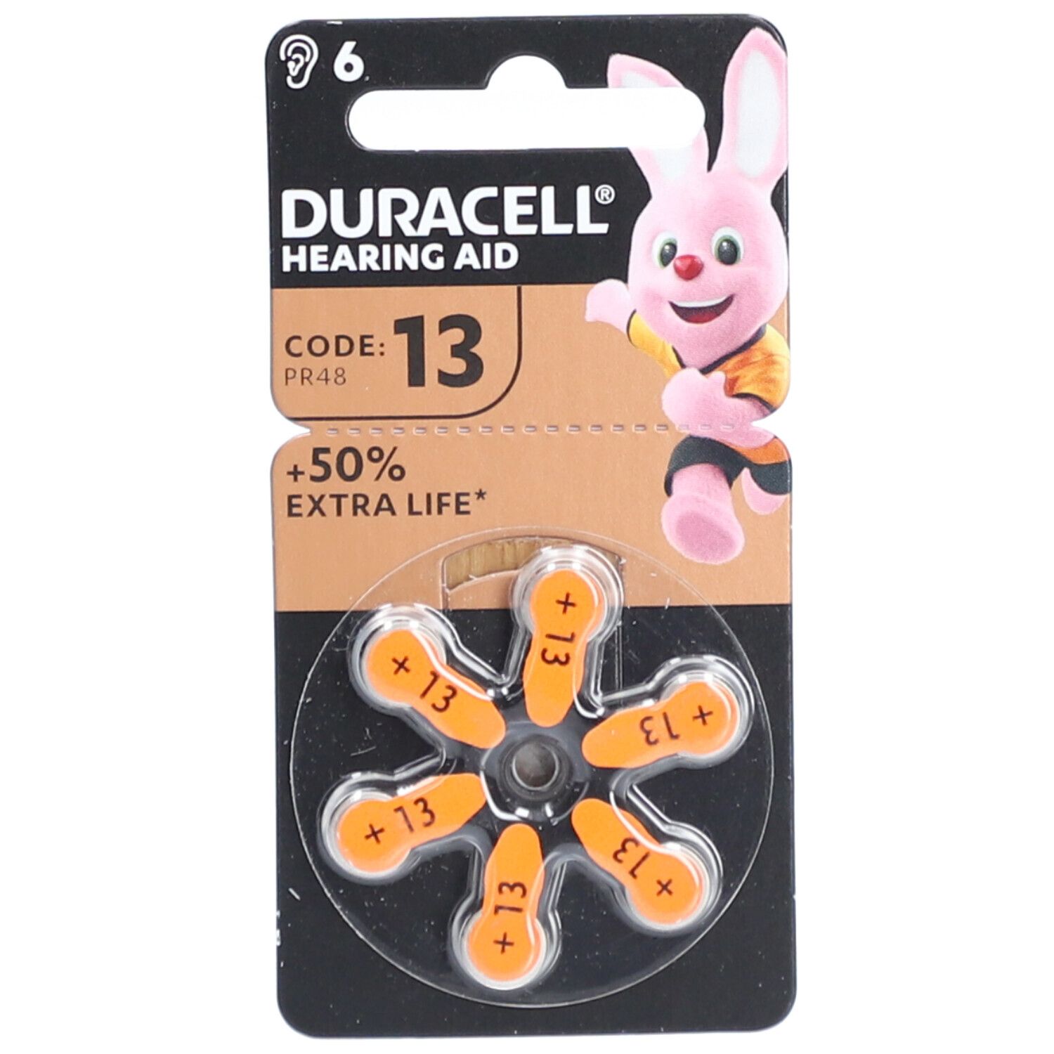 DURACELL® HEARING AID 6 pc(s) Piles