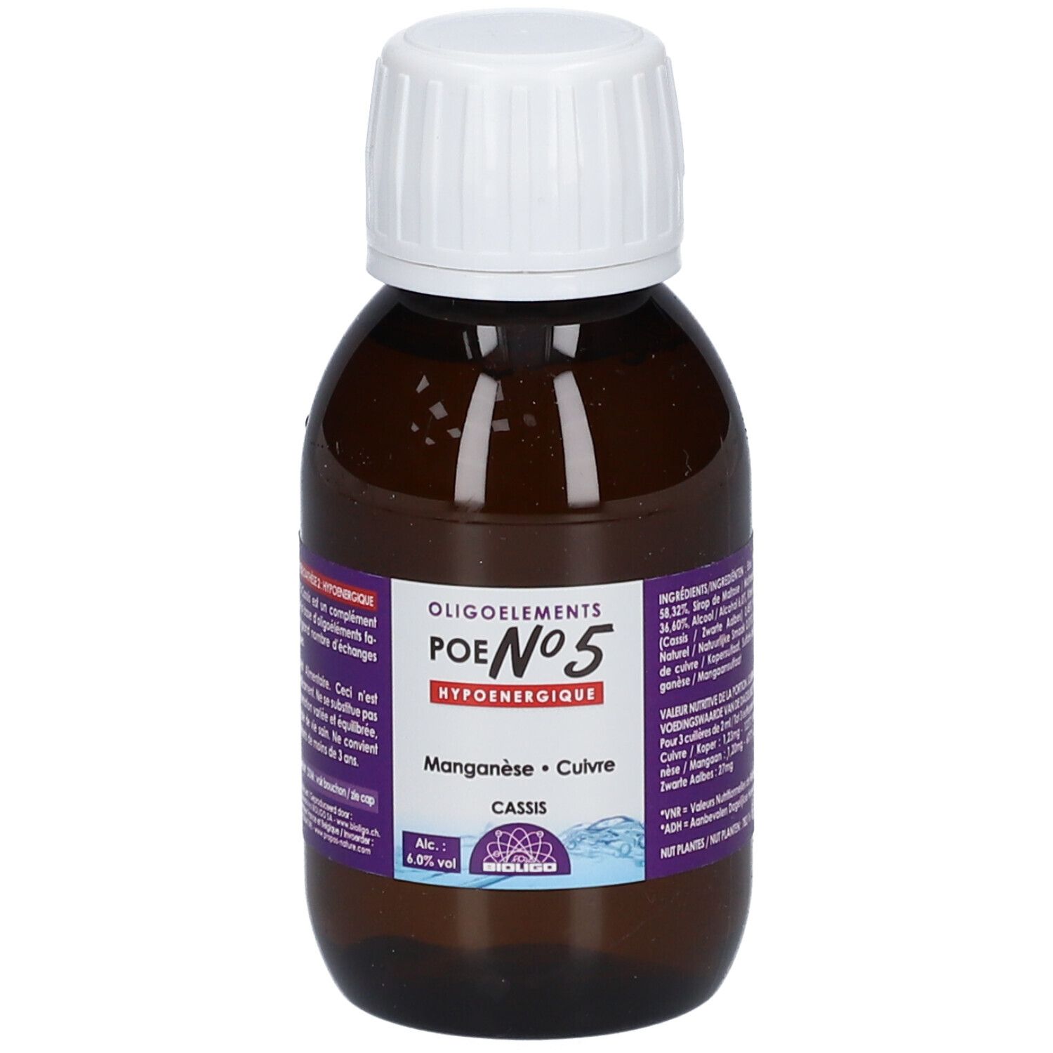 Bioligophyt Oligoelements Poe N°5 Hypoenergique Manganèse - Cuivre Goutte(S) 100 Ml Enfants
