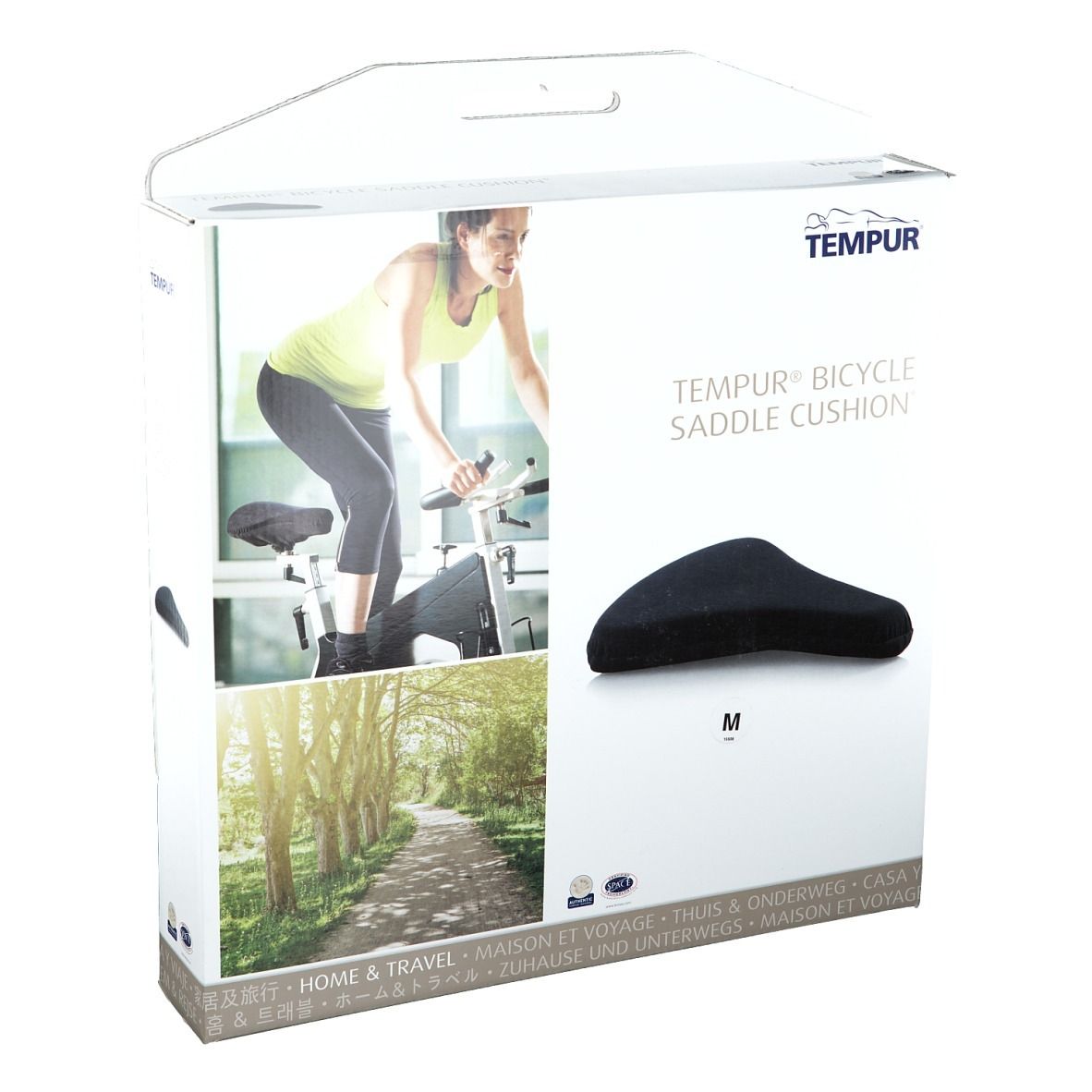 Tempur Siège de Vélo 27 cm x 25 Noir Oreiller 1 pc(s)