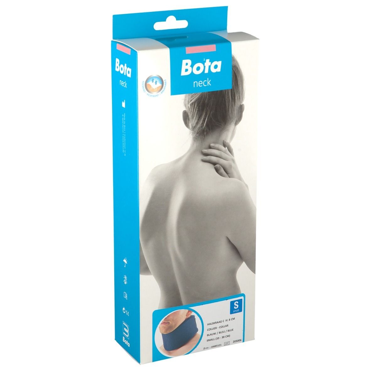 Bota Collier Cervical Modèle C Hauteur 8 Small Bleu 1 pc(s) Bandage(S)
