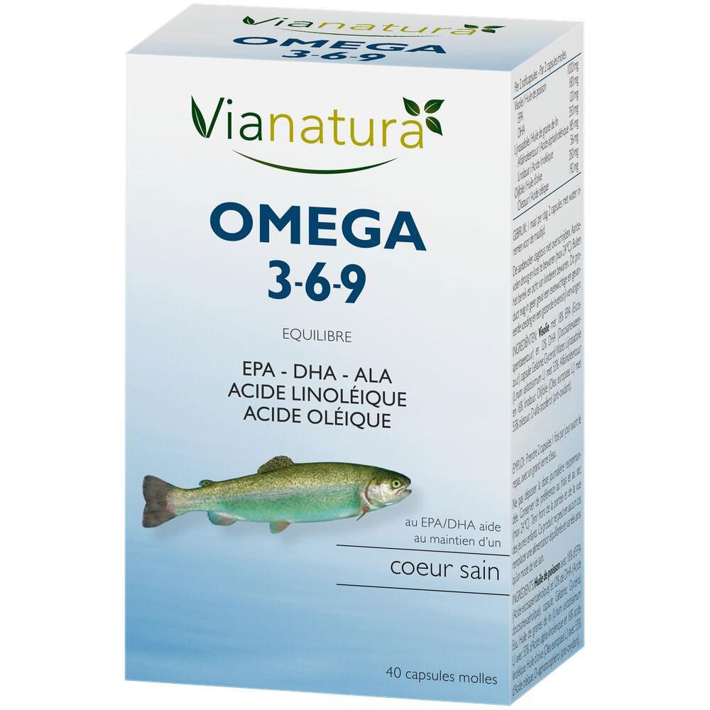 Vianatura Oméga 3-6-9 40 pc(s) Capsule(S) Douce(S)