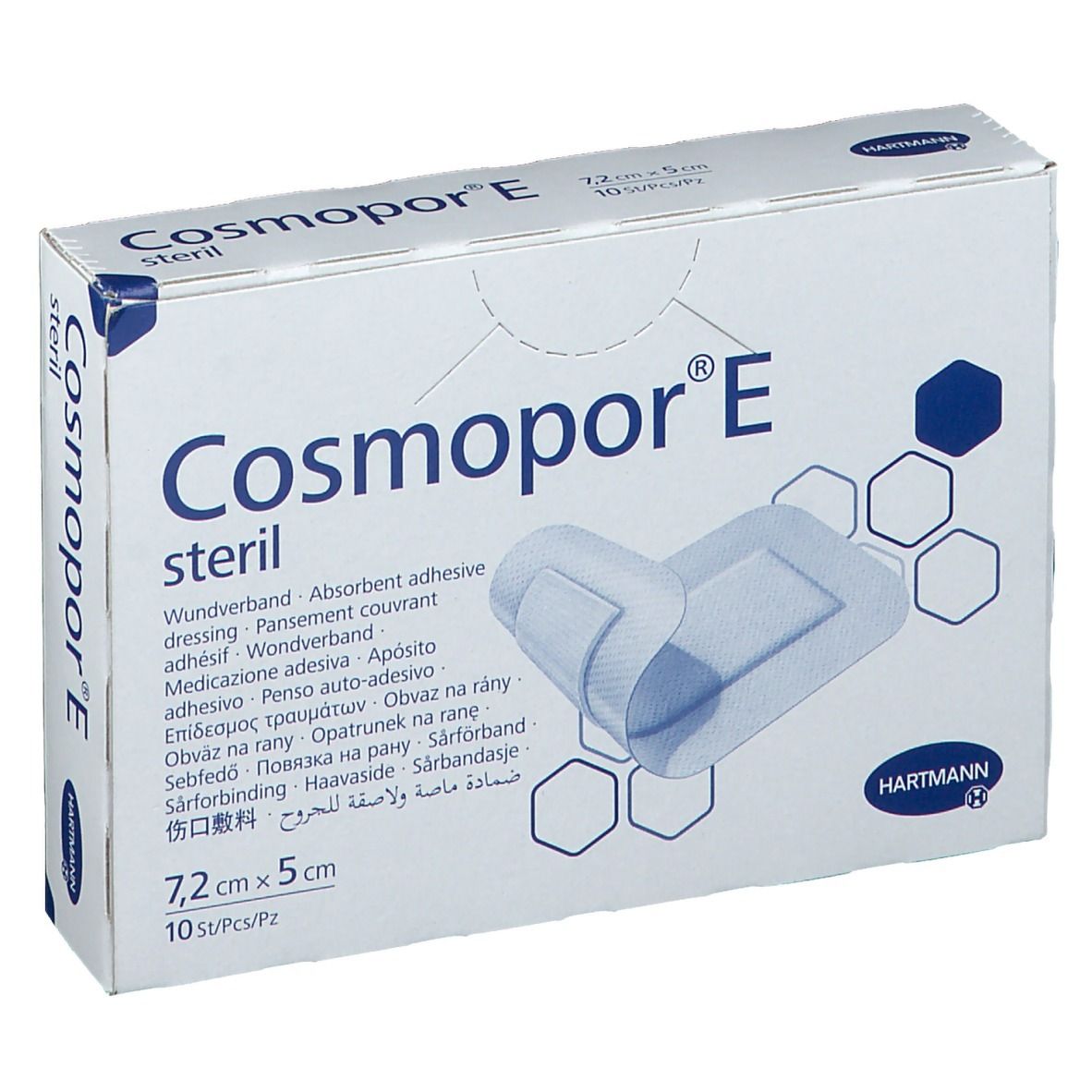 Hartmann Cosmopor® E stéril 7,2 x 5 cm 10 pc(s) Pansement(S)