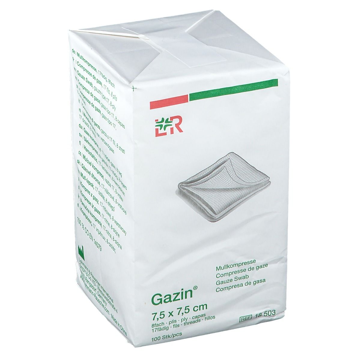 Gazin® Compresse de Gaze 7.5 x cm Compresses 100 pc(s)