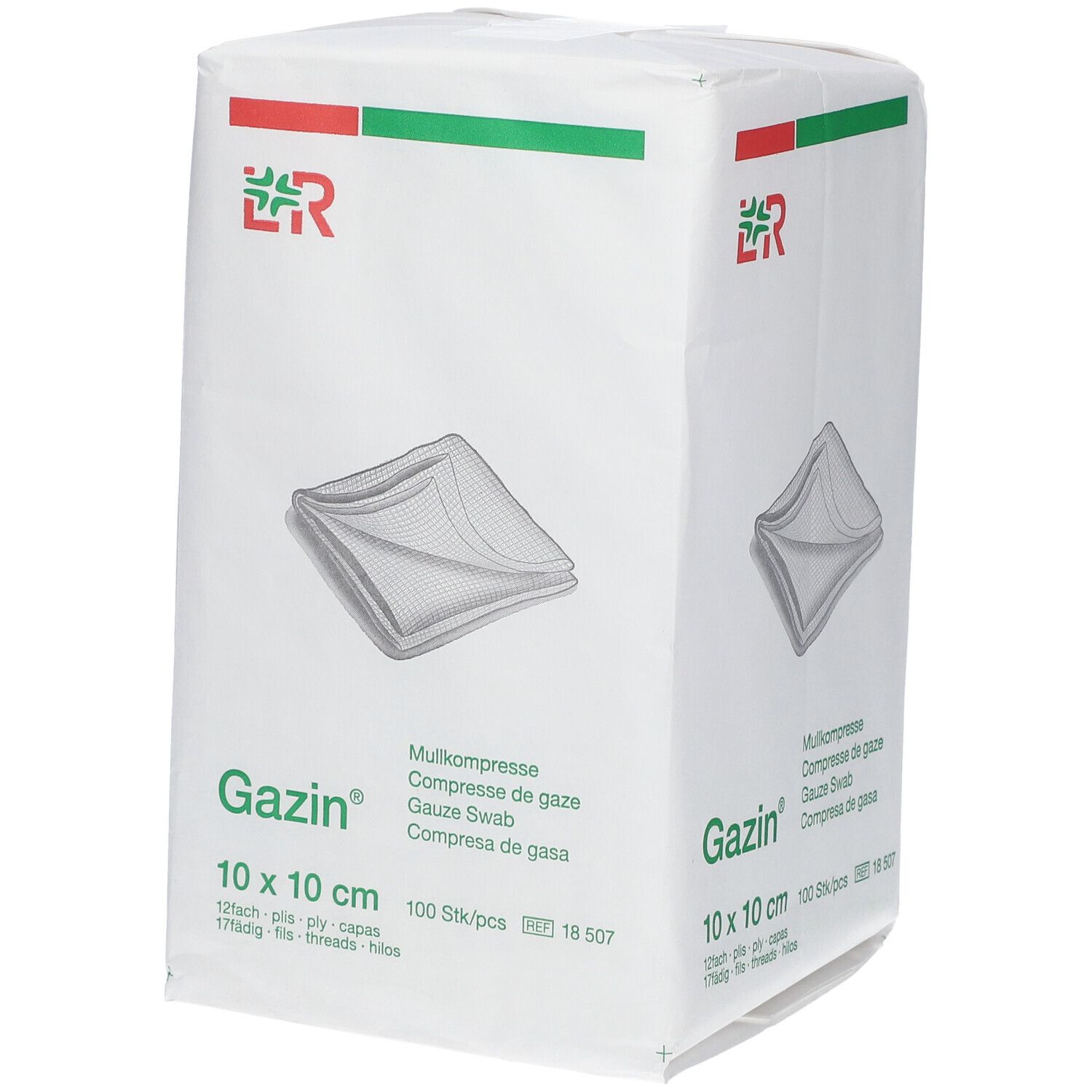 Gazin Compresse de Gaze 10 x 10cm 18507 Compresses 100 pc(s)