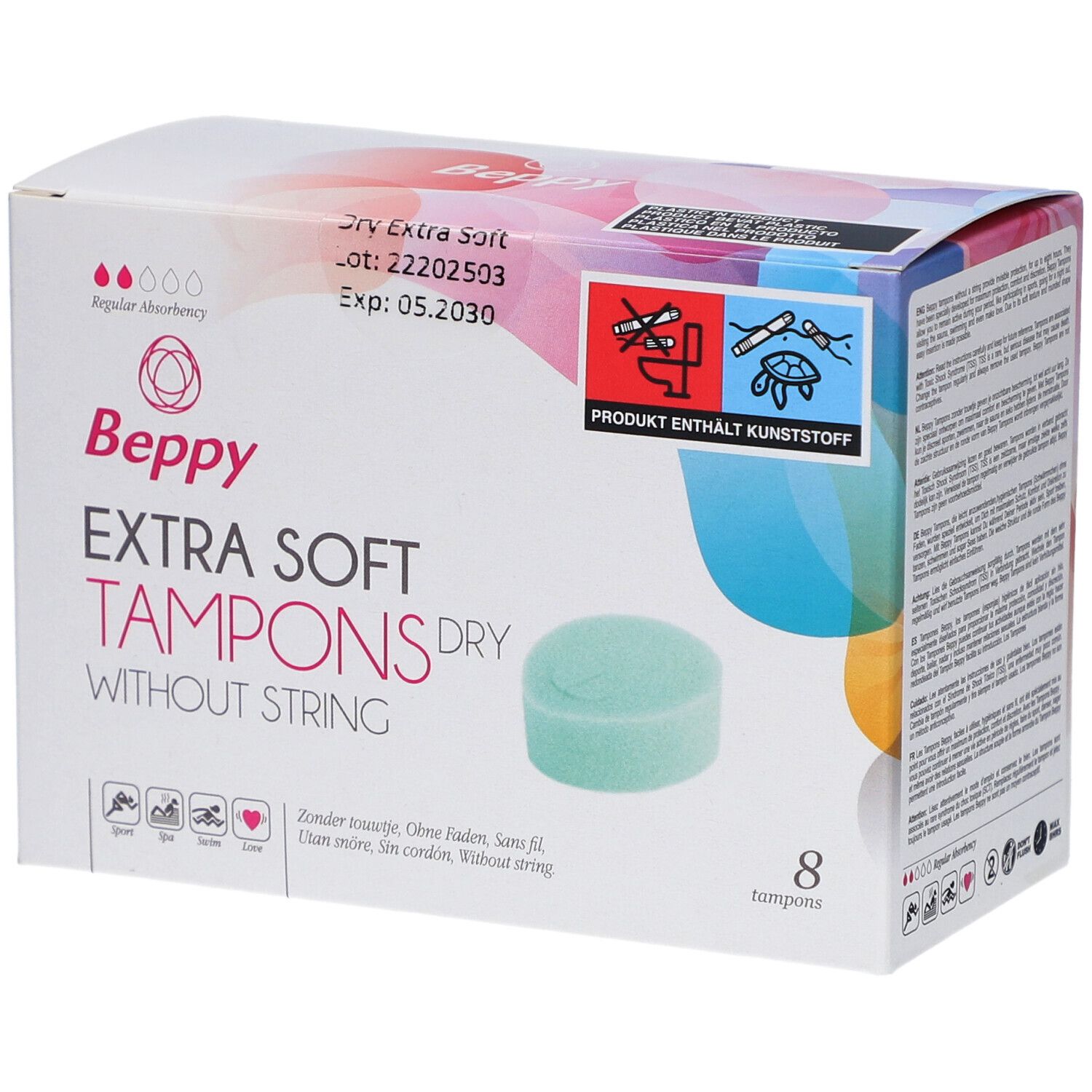 Beppy Soft Comfort Tampons Dry Tampon(S) 8 pc(s)