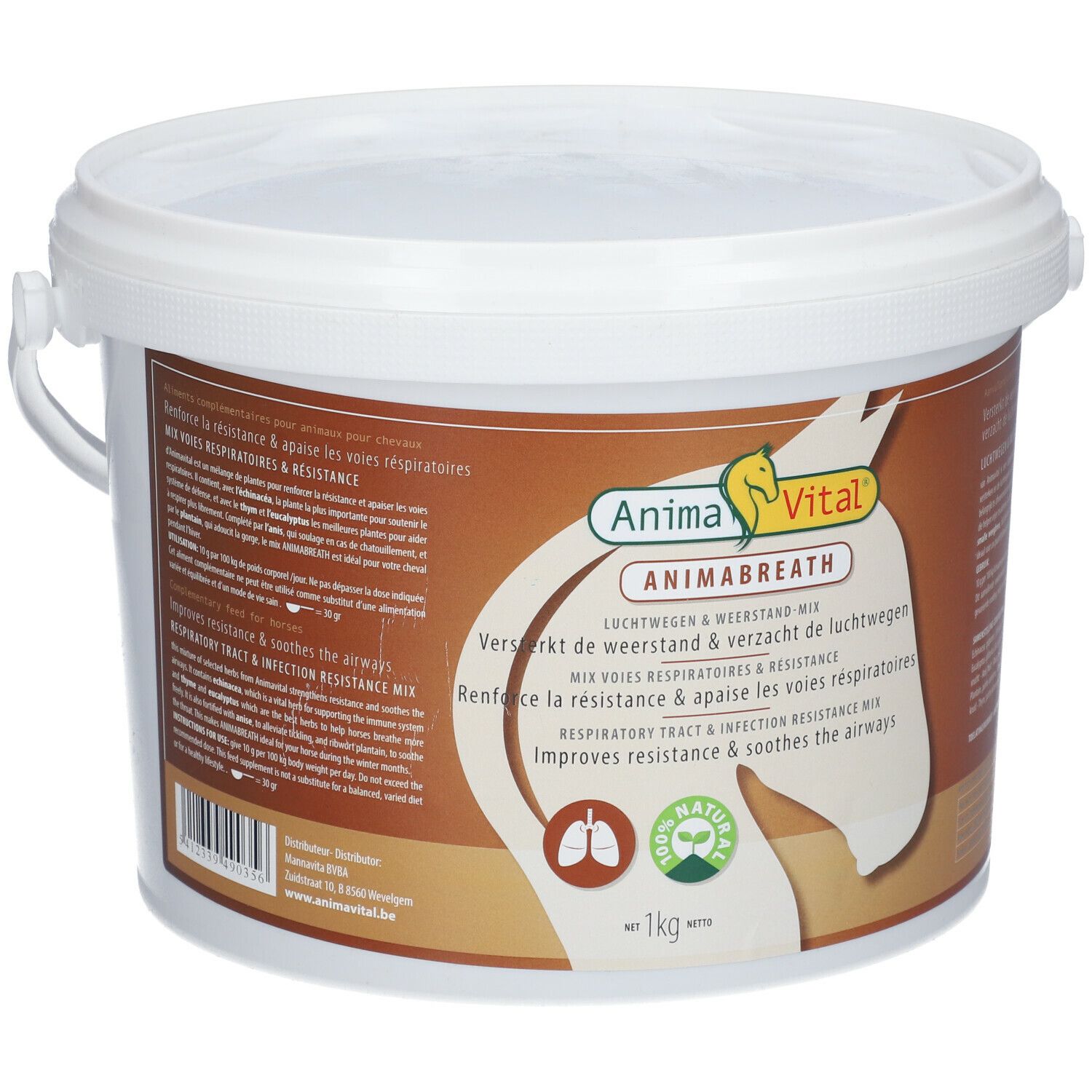 Animavital Mix Résistance/Santé Respiratoire 1 kg Pellet(S)