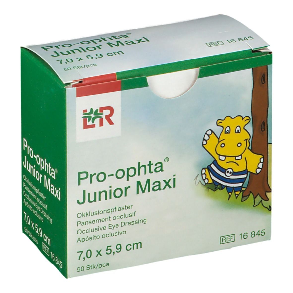 Pro - Optha Junior Maxi Pansement Occlusif 7 x 5,9Cm Pansement(S) 50 pc(s)