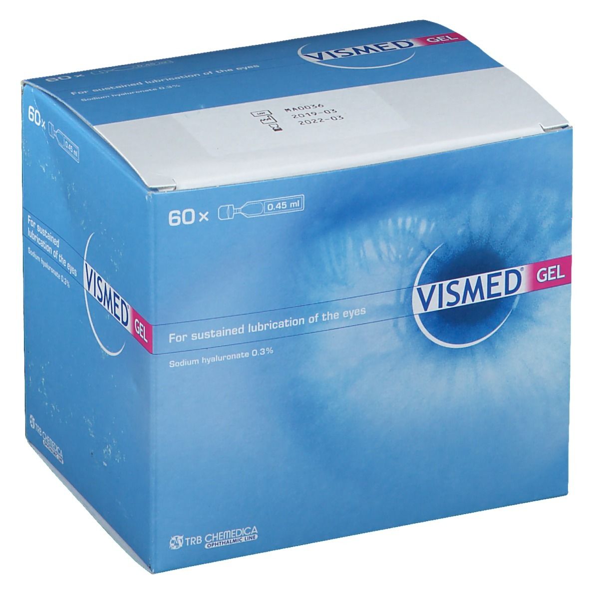 VISMED GEL Lubrifiant Oculaire 60x0,45 ml Pipette(S) Unidose(S)